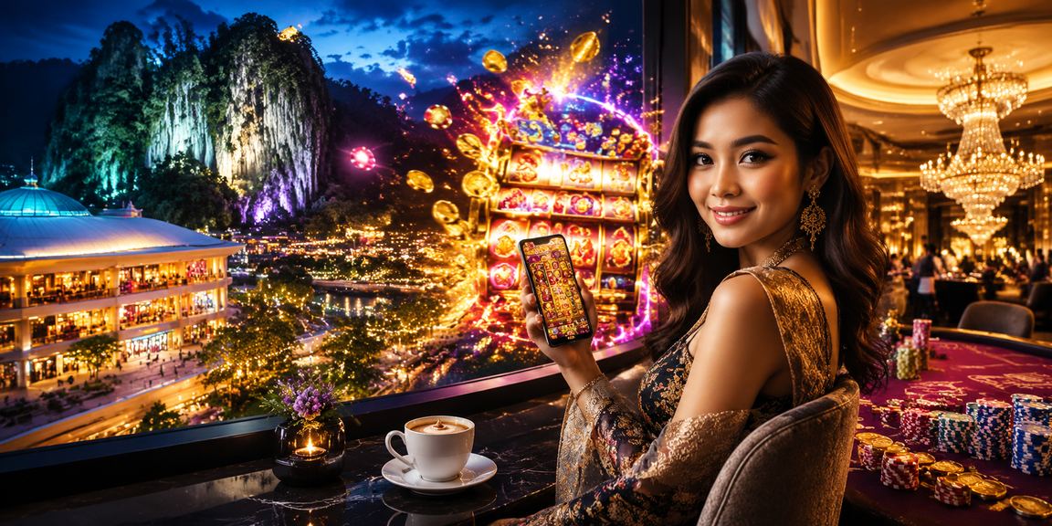 Pengguna di Ipoh memainkan slot popular dalam talian melalui telefon di platform 3420