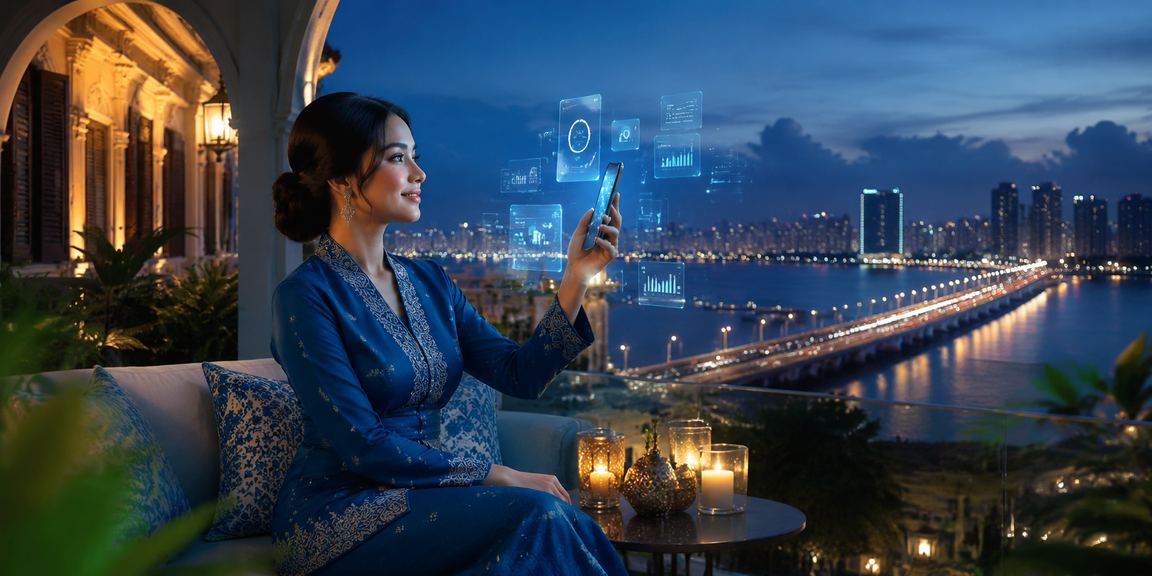 Pengguna di Johor mengakses platform 3420 melalui telefon pintar dengan mudah