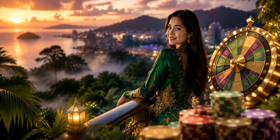 Suasana permainan roulette dan perayaan Hari Raya di Kota Kinabalu